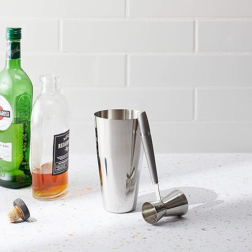 Miniatura 4 de Houdini Accesorio de cóctel doble Jigger, 7.5in, acero inoxidable