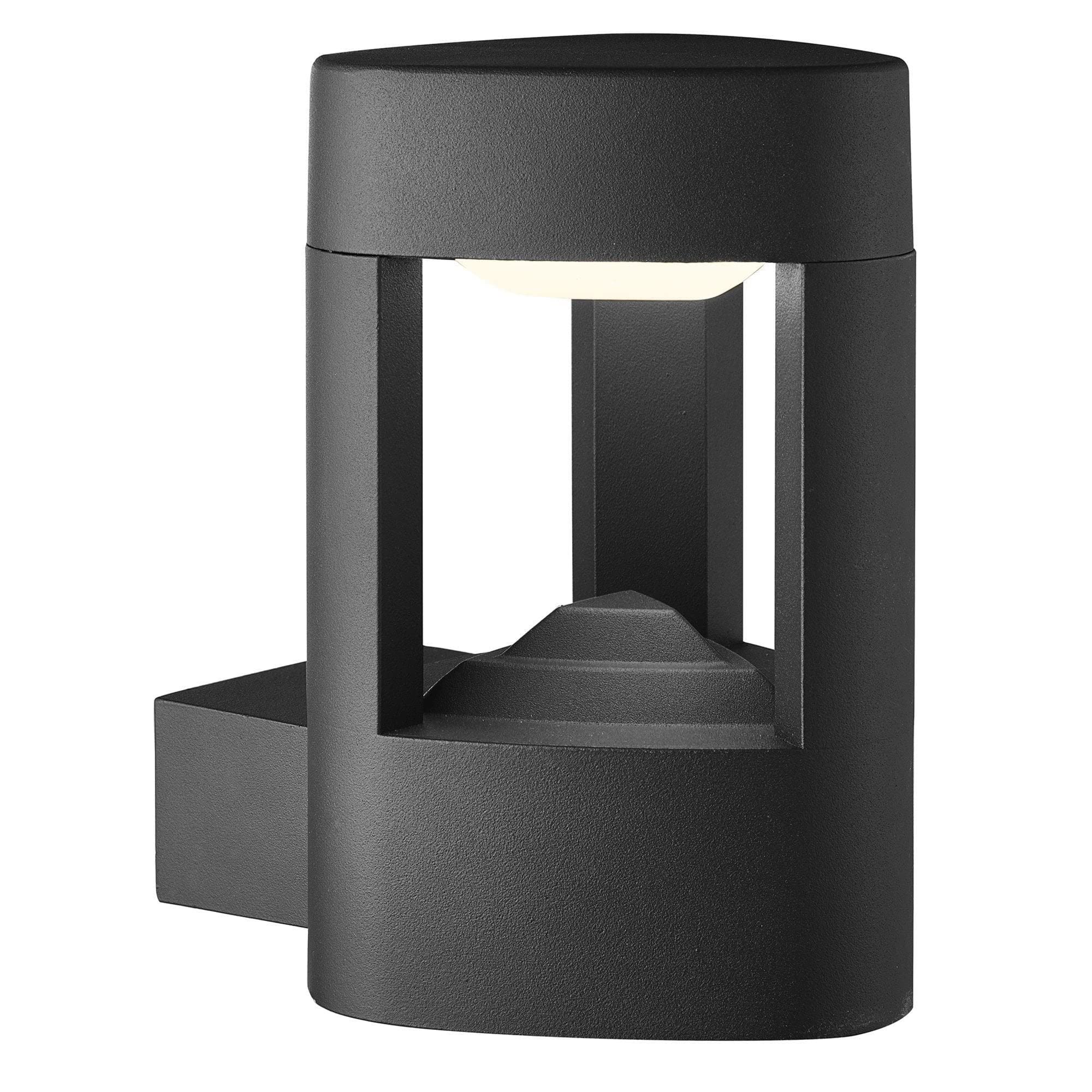 Searchlight 1 Light Outdoor Wall Light with Clear Diffuser in Grey