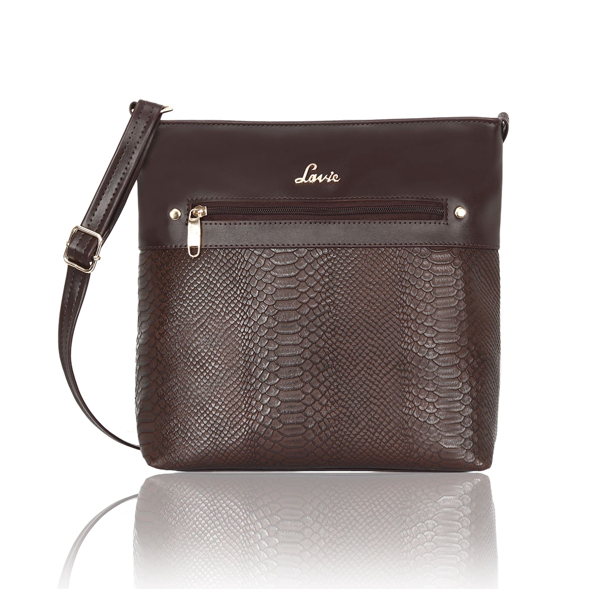 Lavie Moritz Reptile Texture Womens Sling bag (B08QT8BHX7) Amazon Price History, Amazon Price Tracker