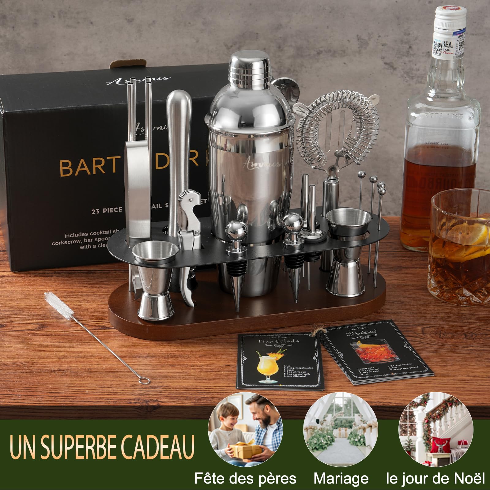 Cocktail Shaker Set bambù yuan