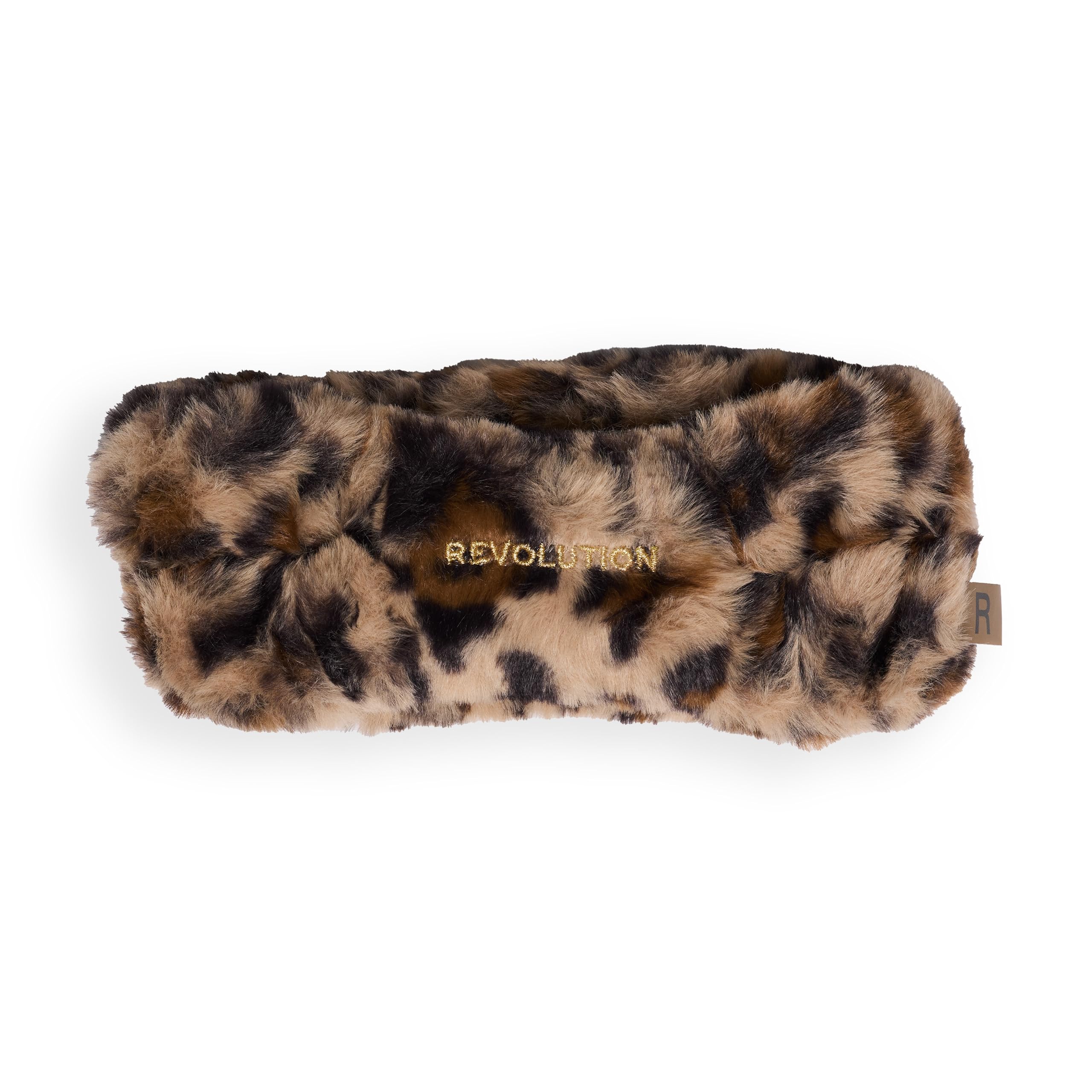 Revolution Pro Miracle Skincare Headband Leopard Print, For Washing Face & Makeup Application