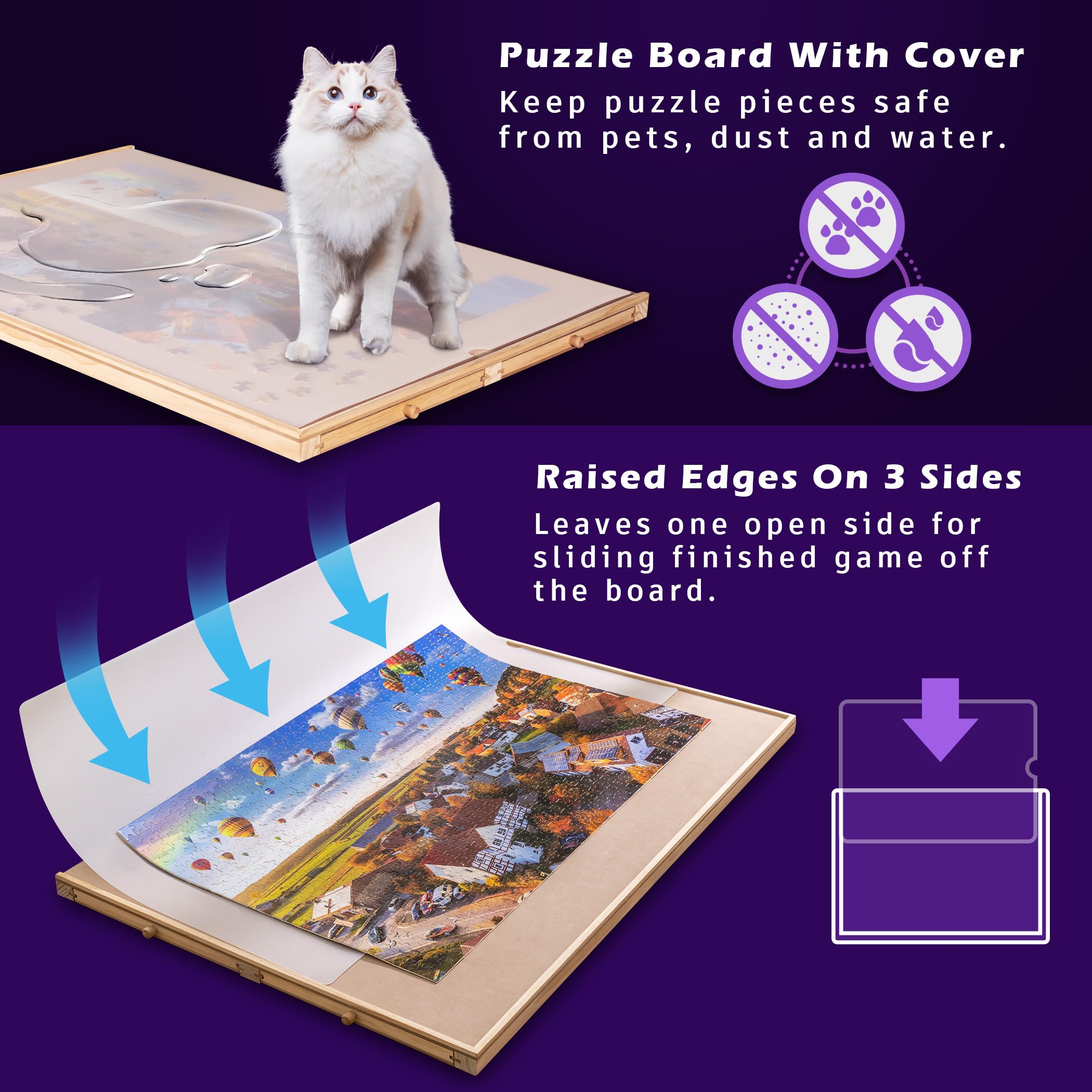 Planche Puzzle Portable Rangement Tektalk Planche De Puzzle Pliable 1500 Pièces Avec 6 Plateaux Tri Et Housse Anti-Poussière - Kaki Planche Puzzle Portable Rangement Tektalk Planche De Puzzle Pliable 1500 Pièces Avec 6 Plateaux Tri Et Housse Anti-Poussière - Kaki