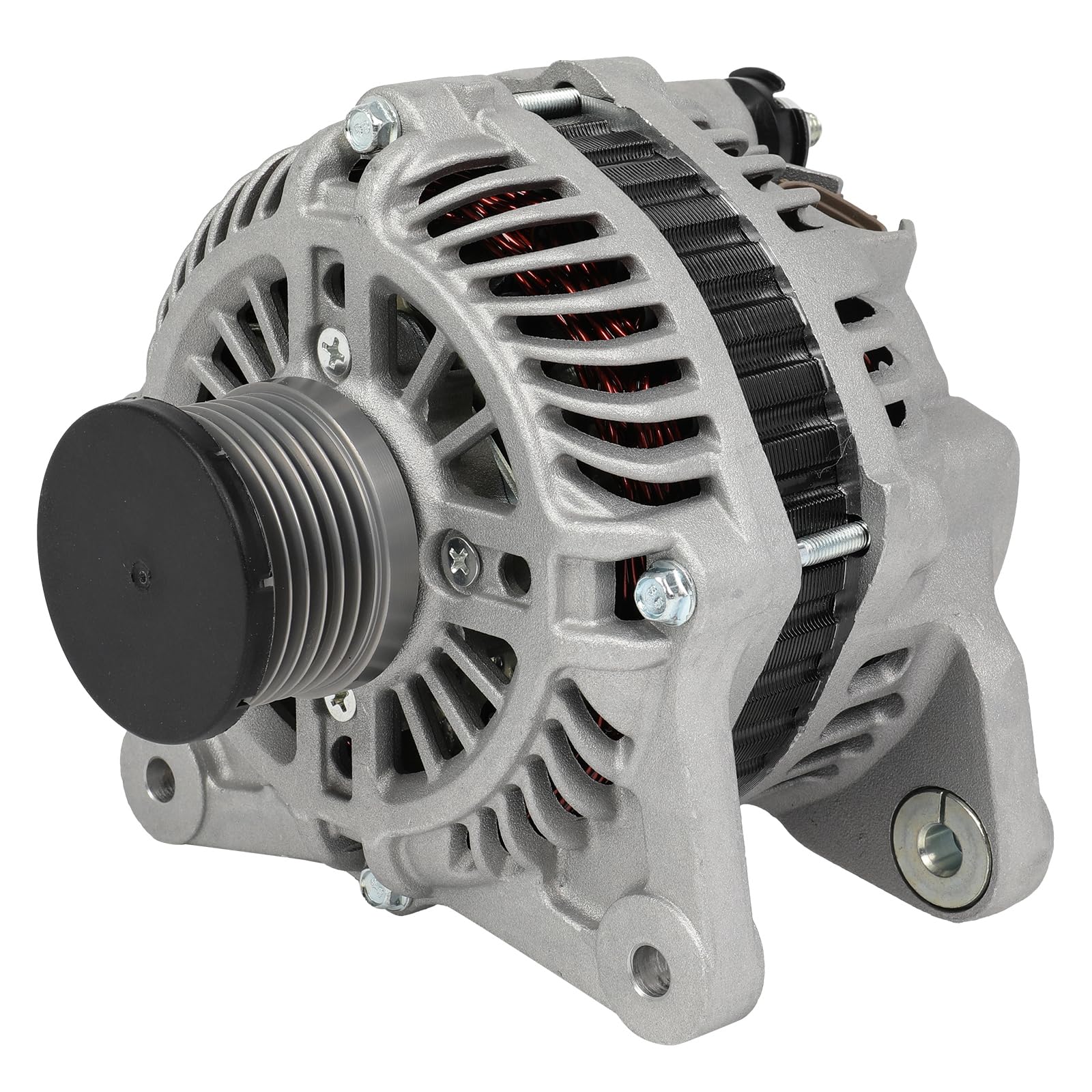 SCITOO Alternator Fits for Nissan for NV200 2.0L 2015,for Nissan for Sentra 2.0L 2010-2012,for Nissan for Versa 1.8L 2009-2012 12V 100Amp CW SC6 Pulley Class High Output Alternator 23100ZW40A-image-34