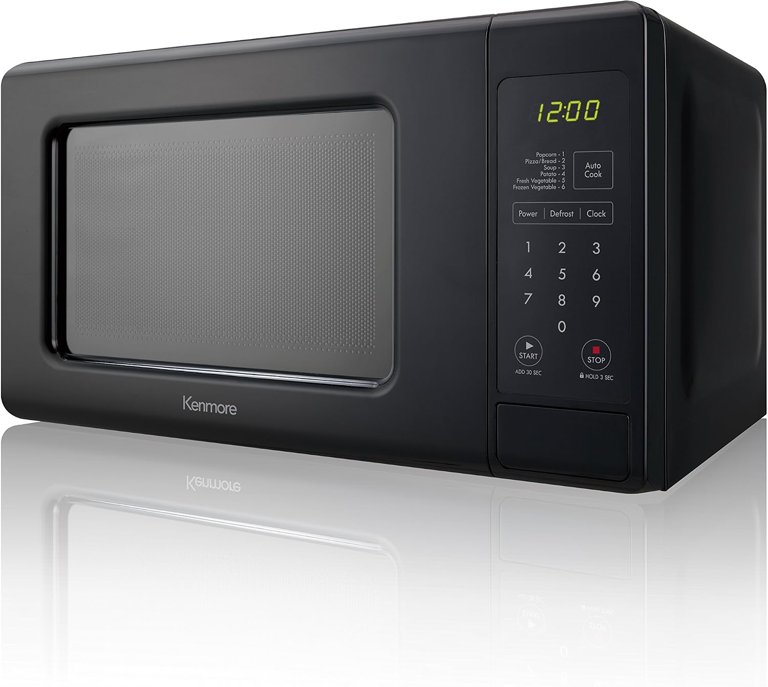 Kenmore 70719 Countertop Microwave, 0.7 cu. ft, Black