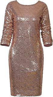 Women's 1920s Vintage Embellished Sequin Beaded Flapper Evening Dress