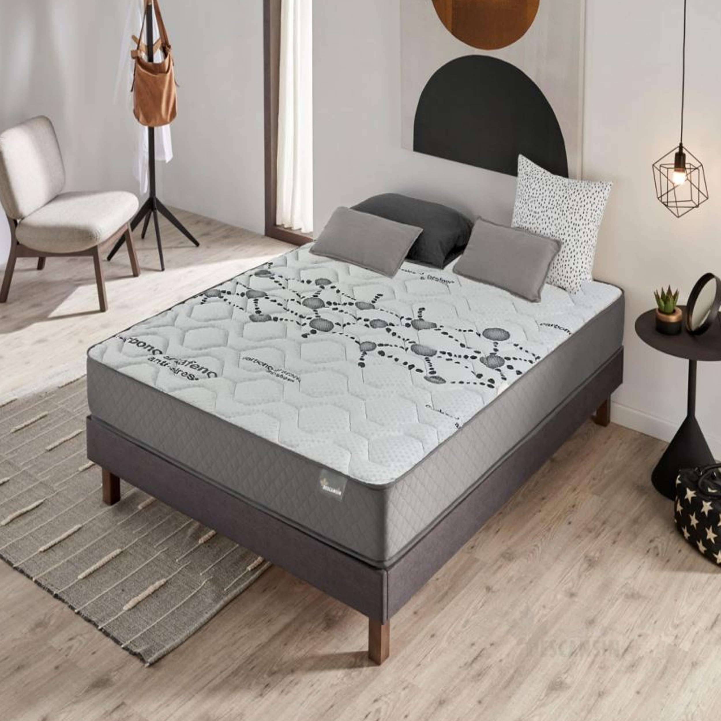 Colchón Viscoelástico Anti-Stress 30cm Firmeza Muy Alta 150x190 Fabricado en España