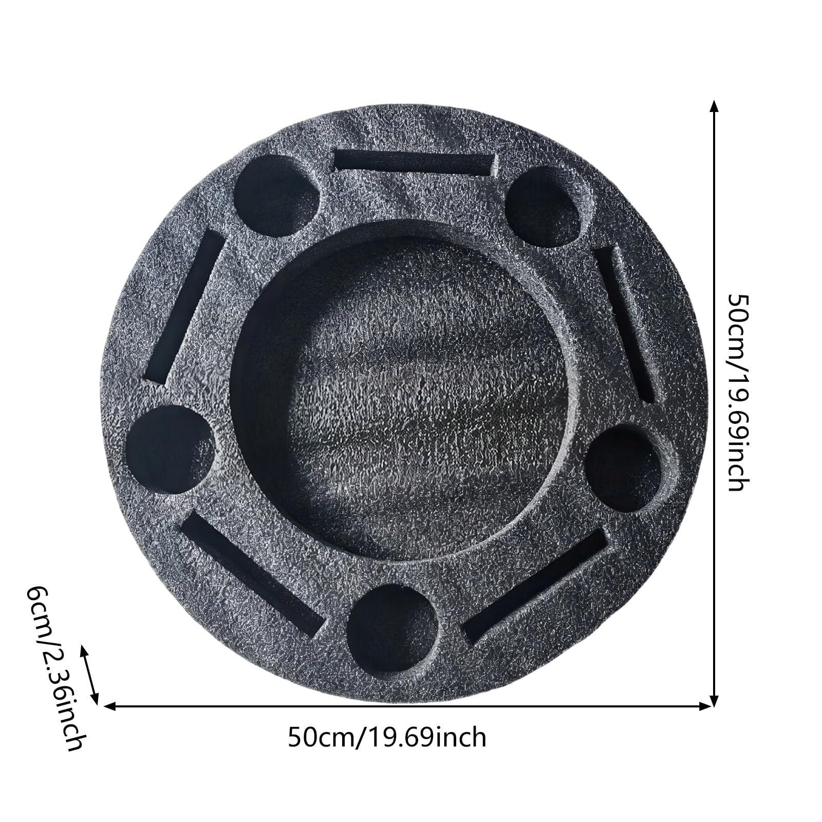 Floating Tray for Pool, großer schwimmender Getränkehalter für den Pool, Aufbewahrungsmöglichkeit für Pool-Schwimmkörper mit Fach, tragbares Tablett für Whirlpools, Strand- und Partydekoration