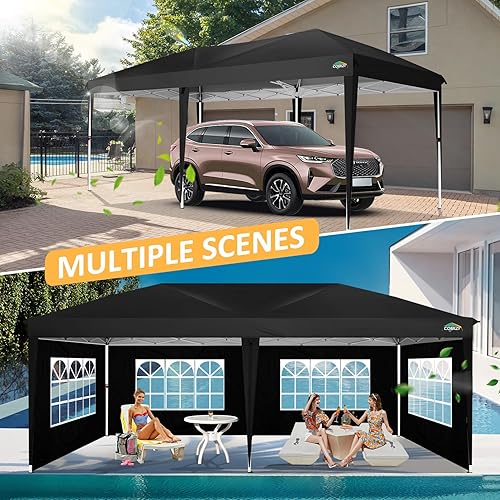 Miniatura 2 de COBIZI Tienda de campaña desplegable de 10 x 20 pulgadas, impermeable, refugio instantáneo comercial, para exteriores, carpa para fiestas, con bolsa