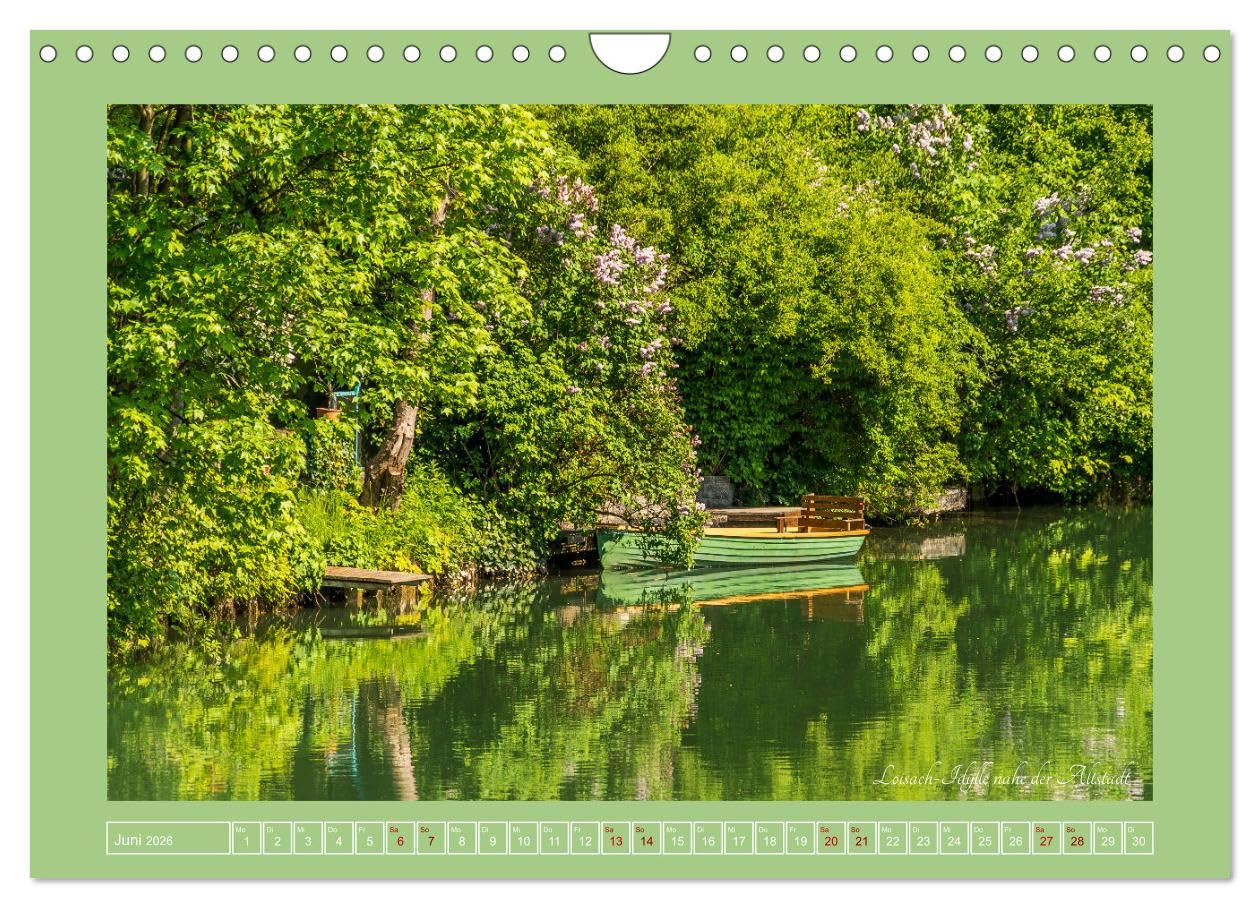 Flößerstadt Wolfratshausen (Wandkalender 2026 DIN A4 quer), CALVENDO Monatskalender: Die schönsten Motive aus Wolfratshausen (CALVENDO Orte)