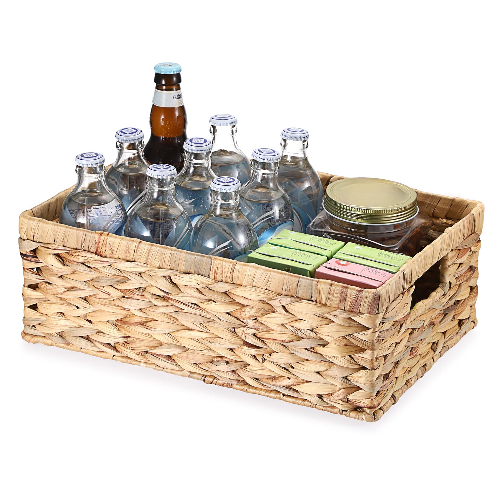 Amazon.com - Hipiwe Wicker Storage Basket Bin Rectangular Wicker