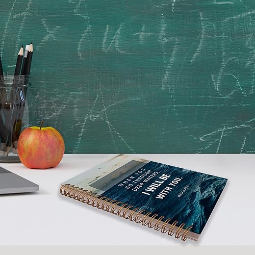 Miniatura 66 de VNWEK Escritura bíblica Mateo 5:3-16 Blessed are the Poor in Spirit Dios huellas dactilares cuaderno espiral diario de 5.5 x 8.3 pulgadas, cuaderno