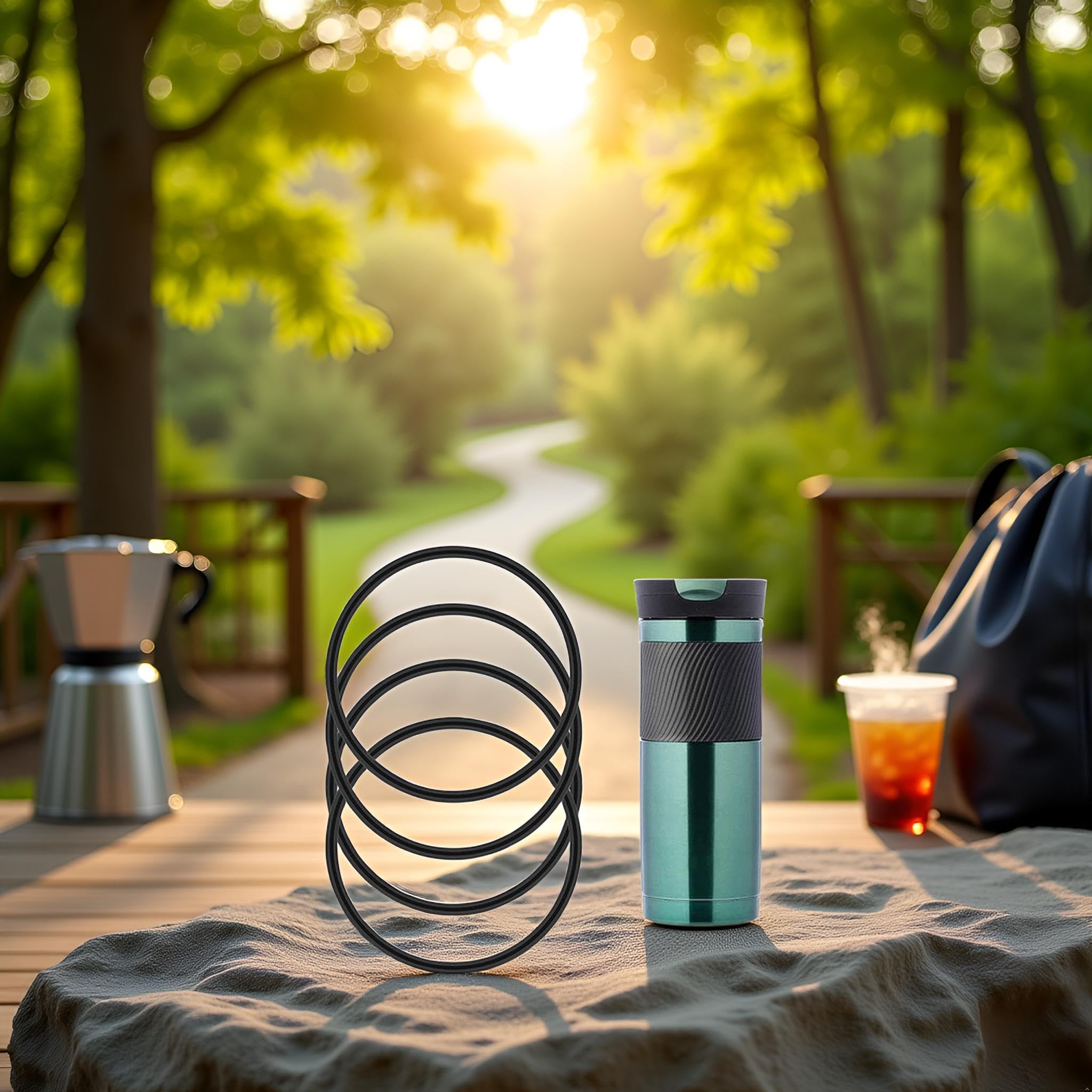 4 Juntas De Repuesto Negras Para Taza De Viaje Contigo Snapseal Byron De 16 Onzas Y 20 Onzas, Sello De Tapa De Silicona A Prueba De Fugas Para Vasos De Viaje De