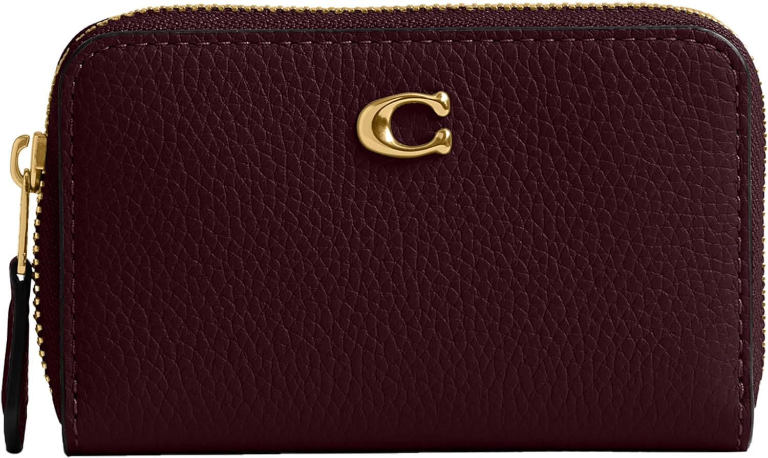 Coach Small Zip Around Card Case with Pillow Quilting