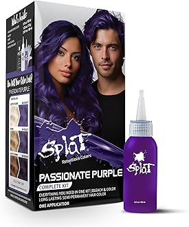 Complete Kit | Hair Dye | Semi-Permanent | Long Lasting | Vegan and Cruelty-Free (Passionate Purple)