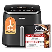 COSORI Friggitrice ad Aria Turbo Blaze 6 Litri, Air Fryer con DC Motore Tecnologia