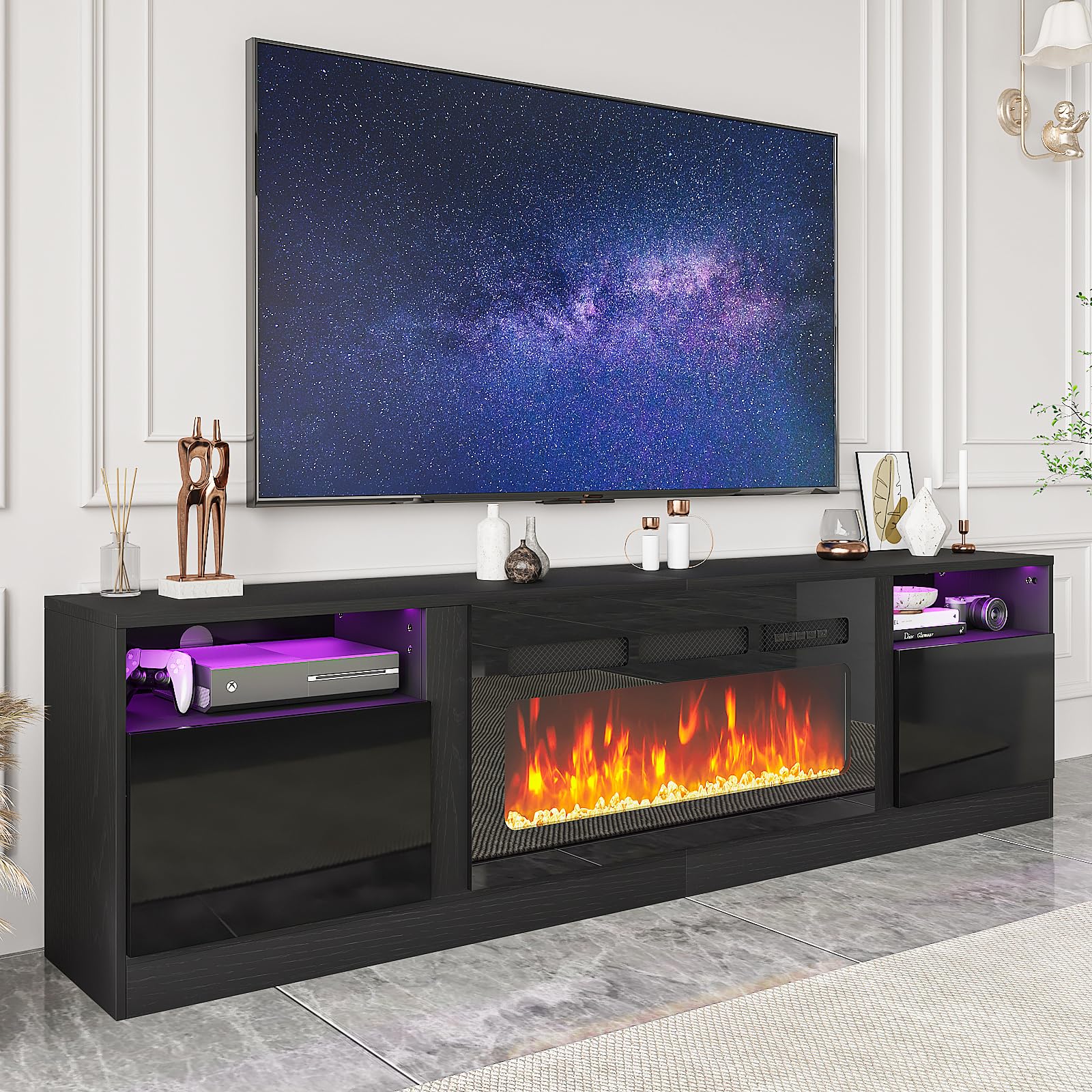 Amazon.com: Breezestival Fireplace TV Stand with 36
