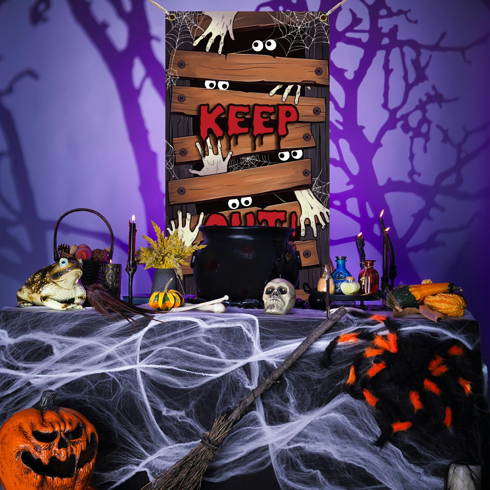 arricraft 1 Pc Halloween Theme Party Door Cover - Image 4