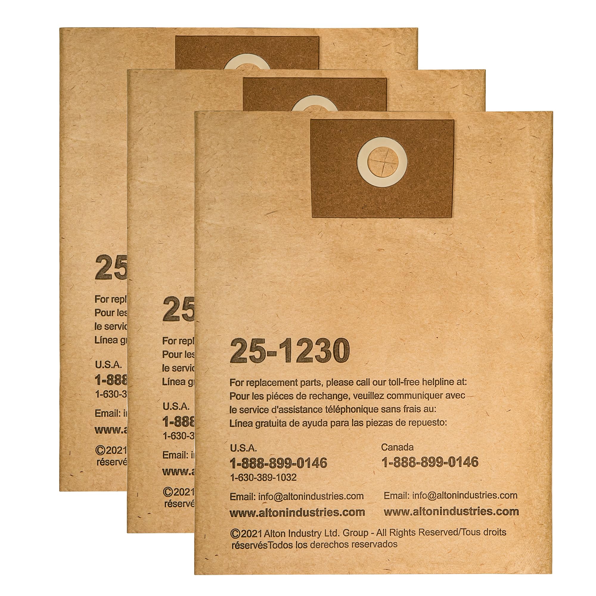 Stanley 25-1230 4-5 Gallon Disposable Filter Bag for Wet/Dry Vacuums, 3-Pack