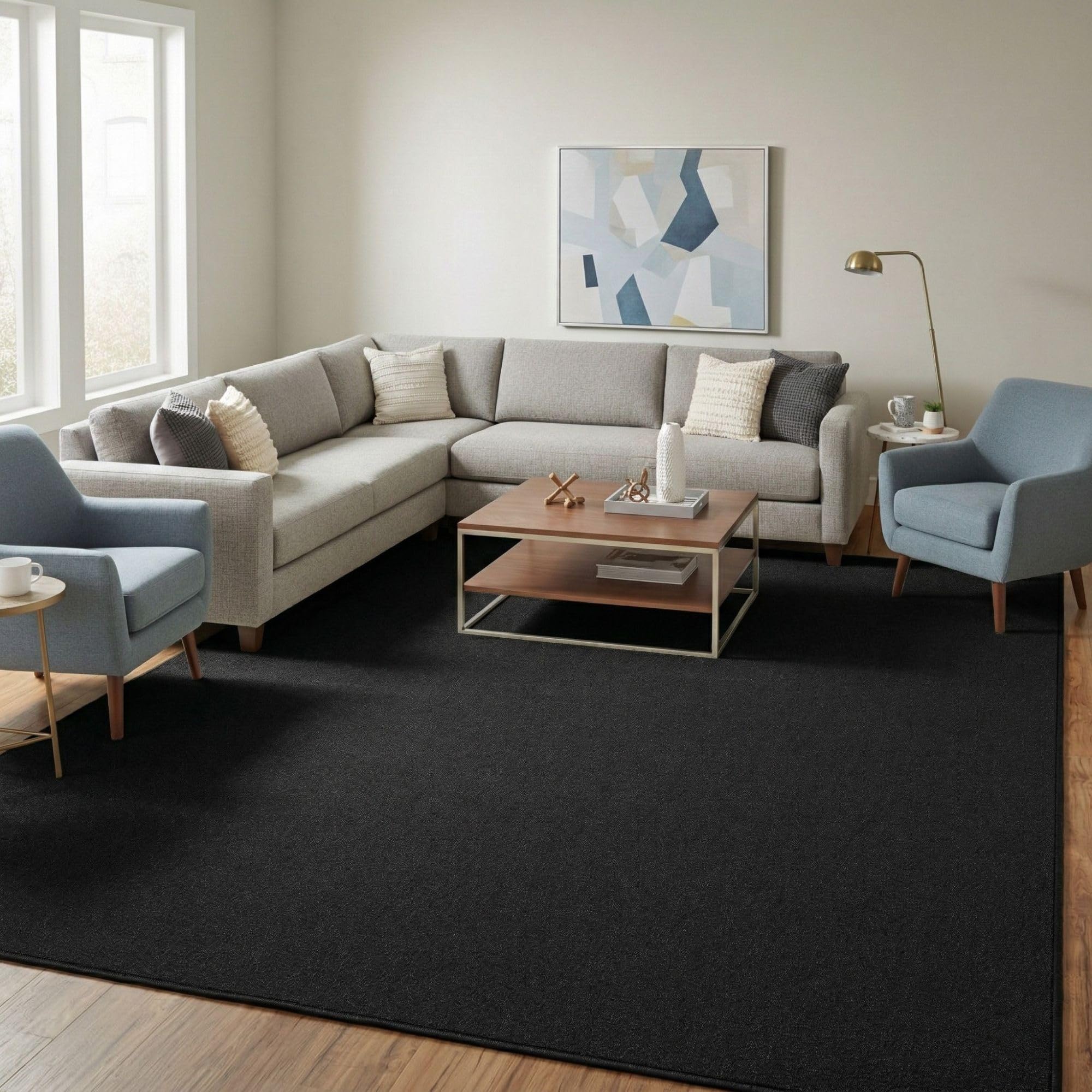 Ottomanson 8x10 Living Room Rug – Non-Slip Area Rugs