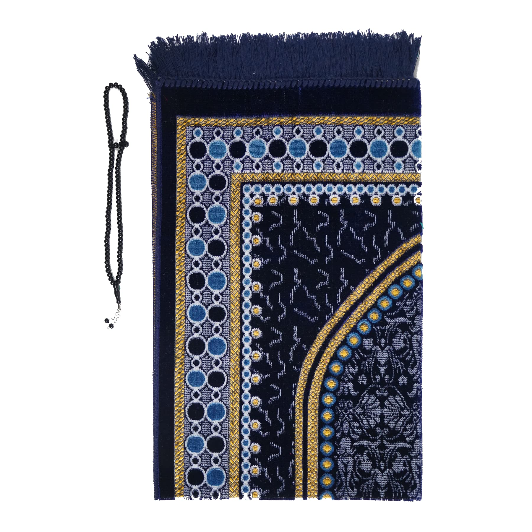 Prayer Mat (+ FREE Prayer Beads Tasbih) Islamic Namaz Texture