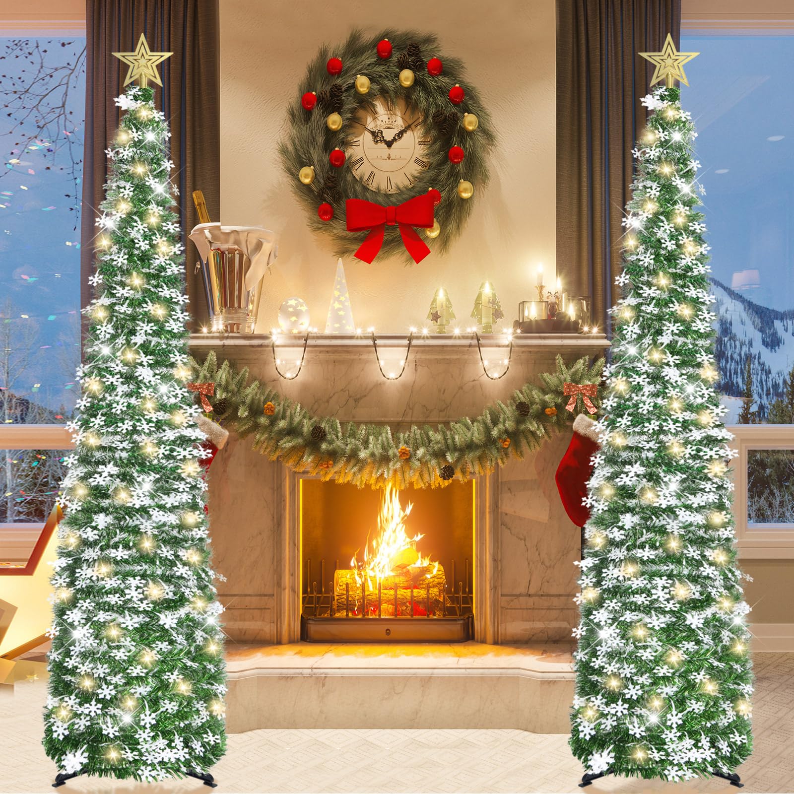 Großer Kommerzieller 14 Fuß LED Weihnachtsbaum für den Außenbereich, Maßanfertig