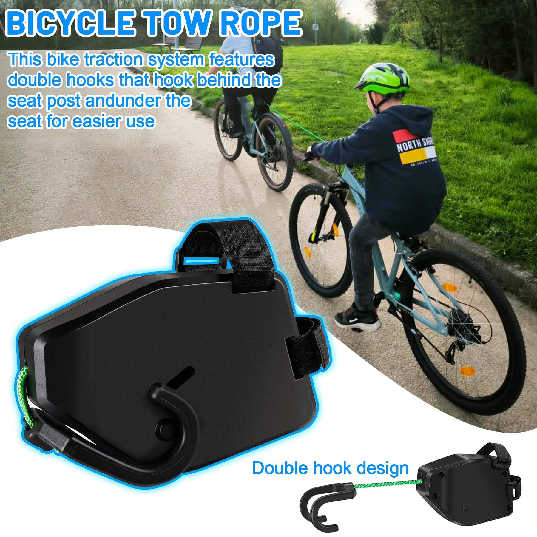 Traction Vélo Velo Adulte Enfant Attache Velo Enfant Adulte Clearance