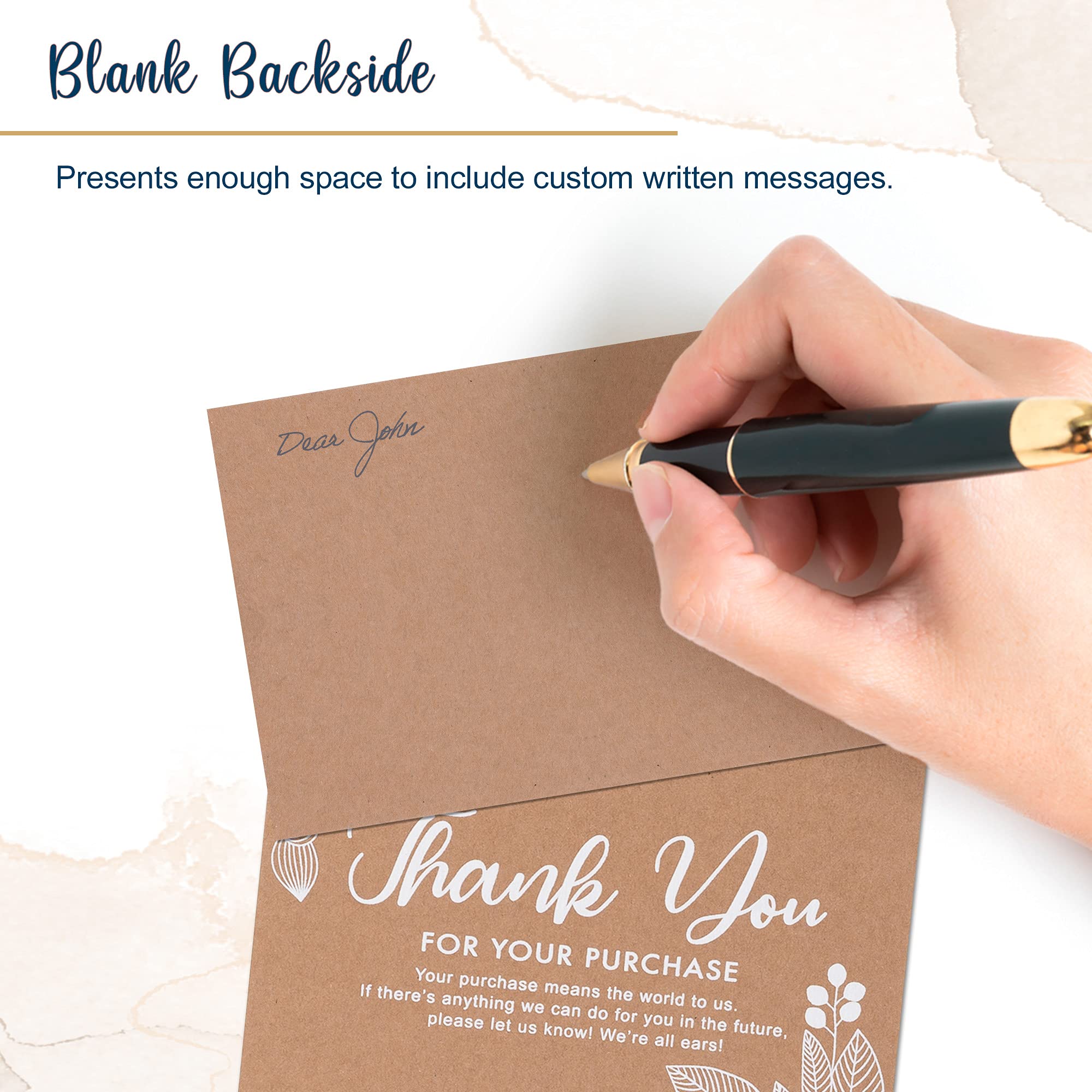 Thank You For Your Order Cards, 50-Pack Thank You For Your