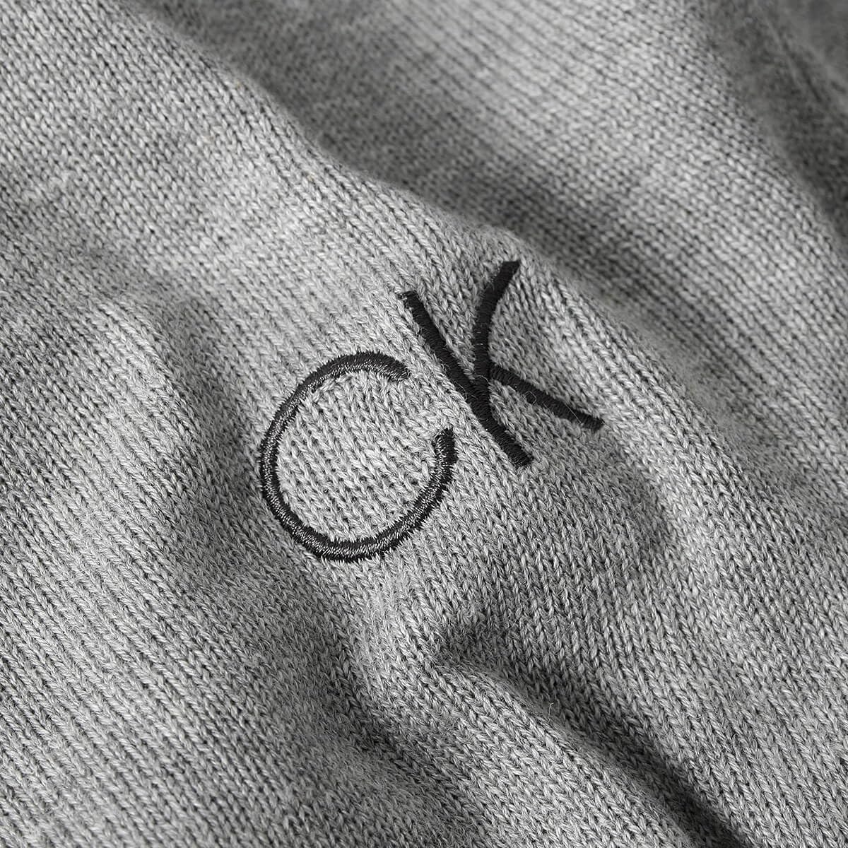 Calvin Klein Suéter de Algodón Supima con Logotipo de Monograma Sólido Suéter Hombre (Pack de 1)