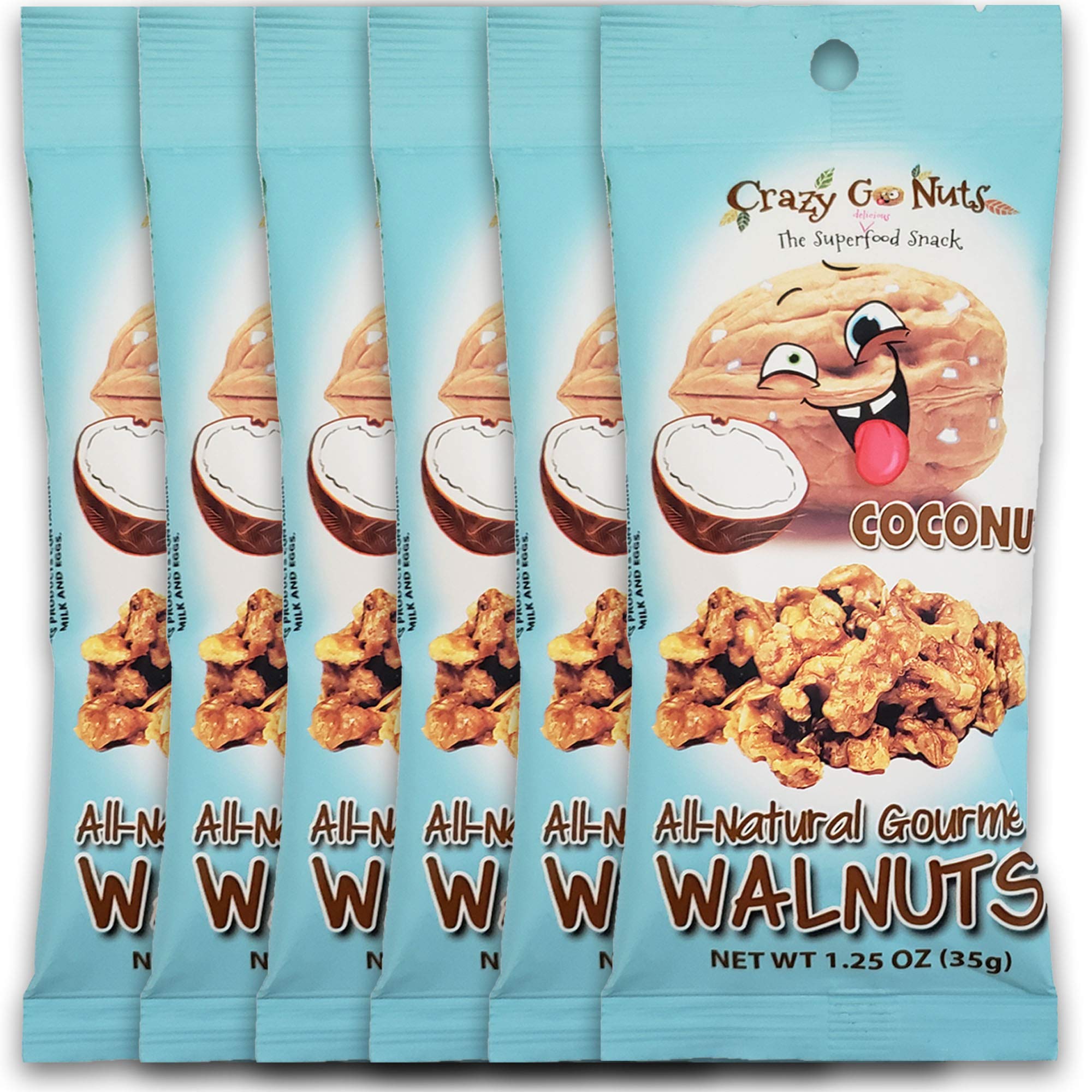Amazon.com: Crazy Go Nuts Walnuts Coconut - Glazed Walnuts