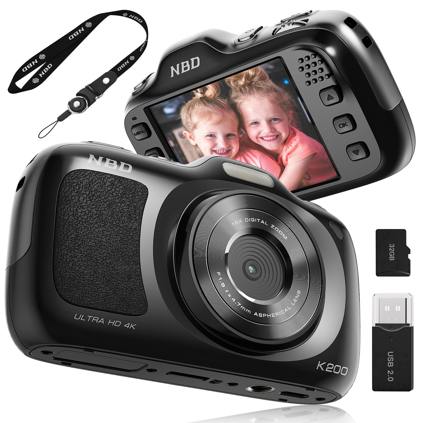 Amazon.com : True 64MP Digital Camera 4K - 16X Zoom Autofocus