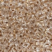 Vista 8 de John Bead Cuentas de cristal checo 6/0 amatista AB cuentas para manualidades de joyería, vial de 0.81 oz