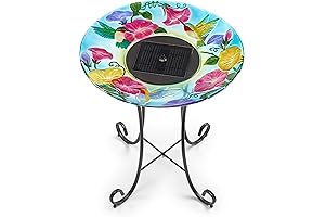 Smart Solar Hummingbird Birdbath, 20224R01 Multicolor
