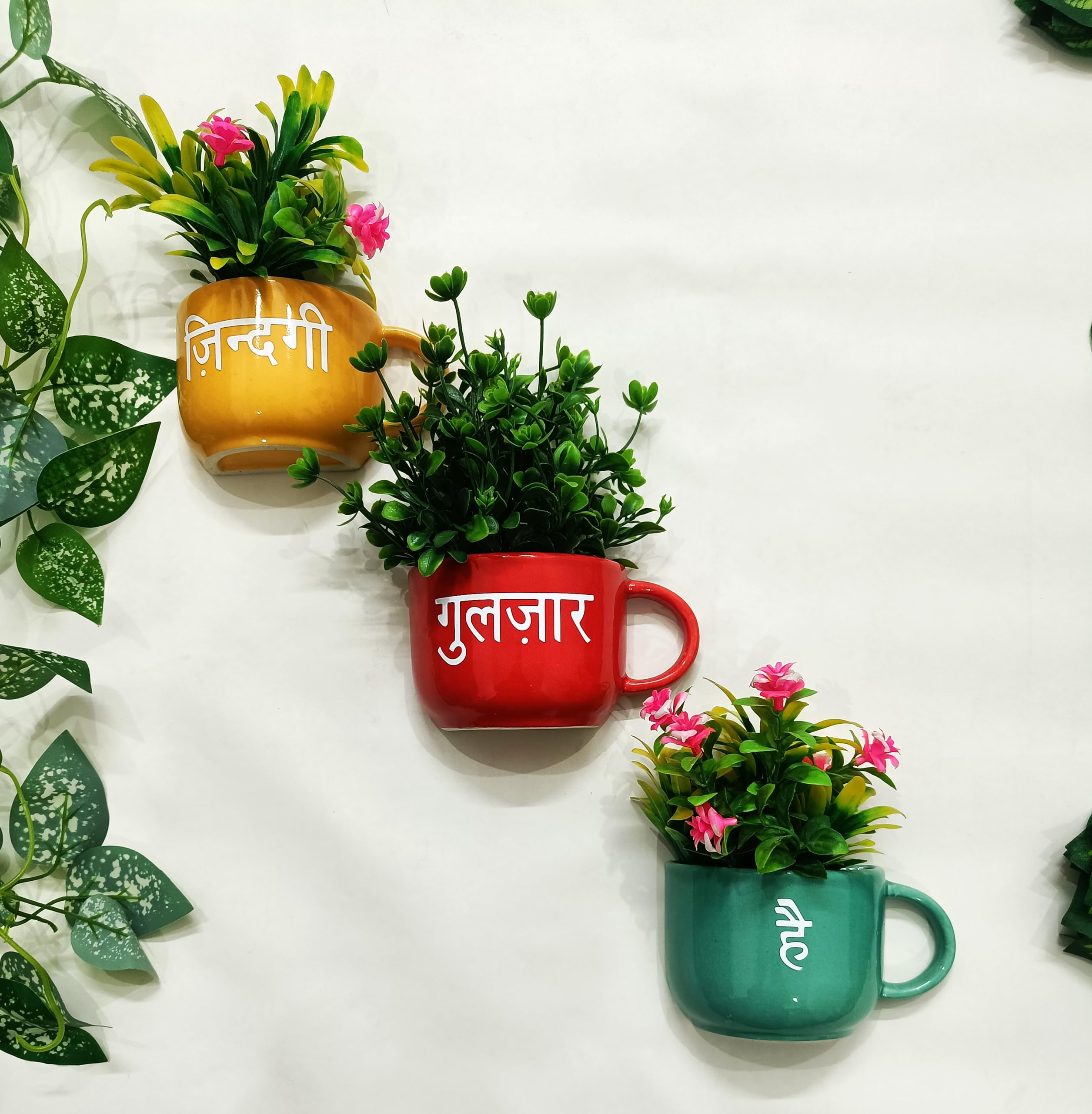 THE VINTAGE ARTEFACTS Ceramic Half Cup Planter for Wall. (B0CP4643QR) Amazon Price History, Amazon Price Tracker