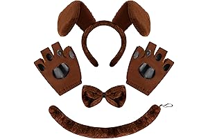 Dog Lovers Choice Halloween Animal Costume Cosplay Set with Ears and Tail