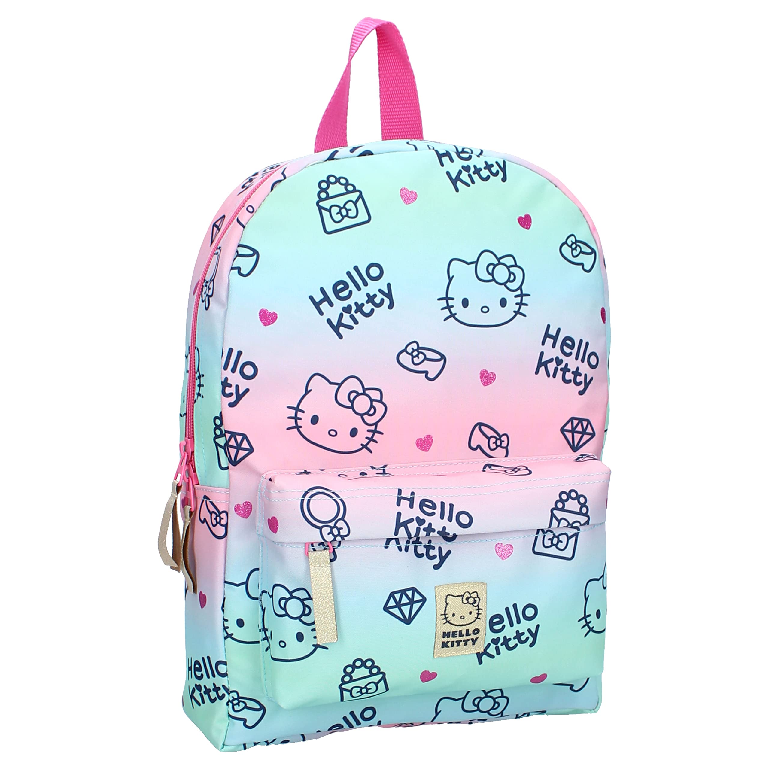 Mochila Hello Kitty - Cheerful, Multicolor, One Size, Casual