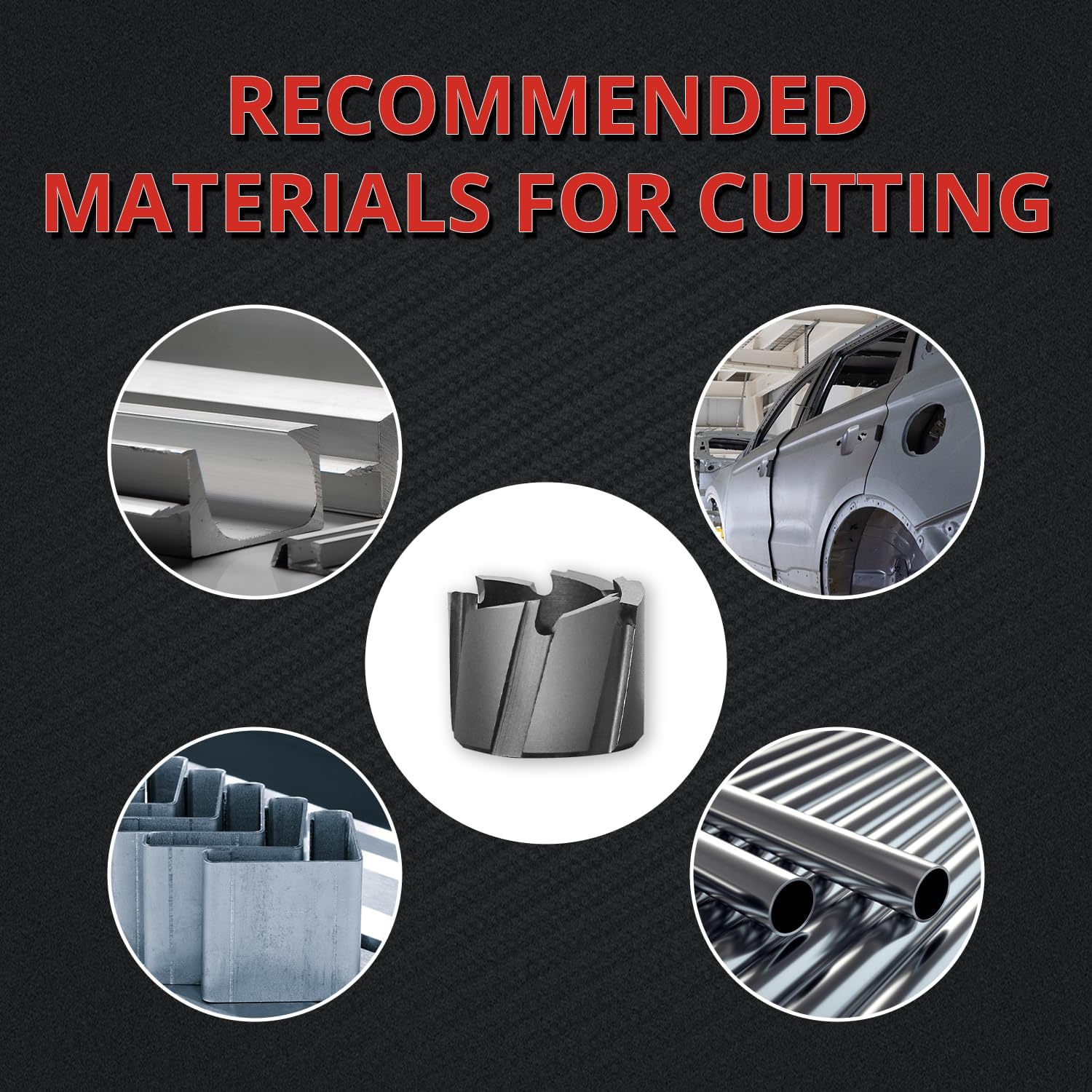 S&F STEAD & FAST Spot Weld Cutter Kit 4-Pack, 3/8" Threaded Shank, 1/4" Depth of Cut, Cutting Diameter 3/4" & Replacement Spotweld Pilot Pins 3-Pack