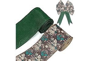 2 Rolls 10 Yards Halloween Sugar Skull Ribbon