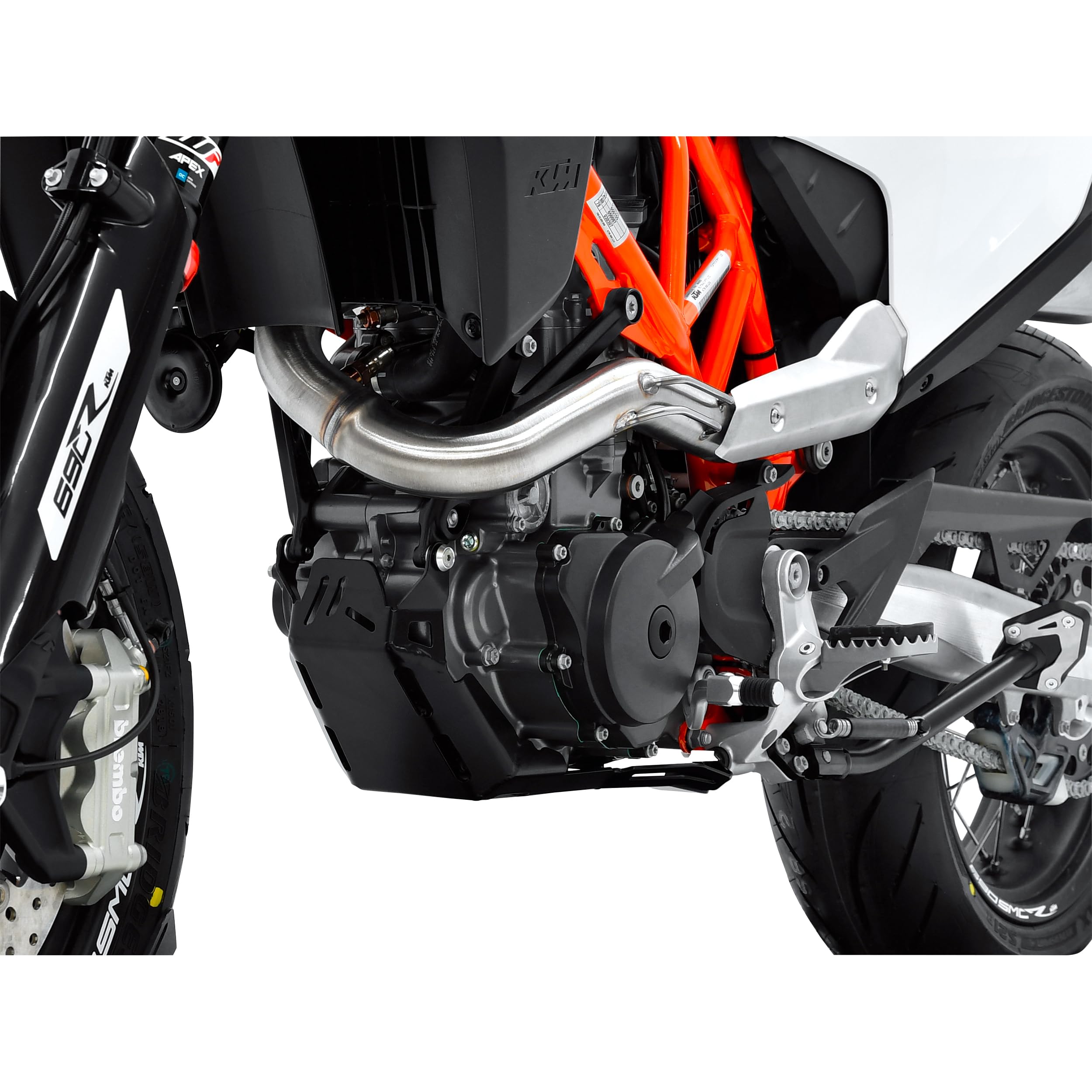 ZIEGER Motorschutz kompatibel mit KTM 690 SMC schwarz