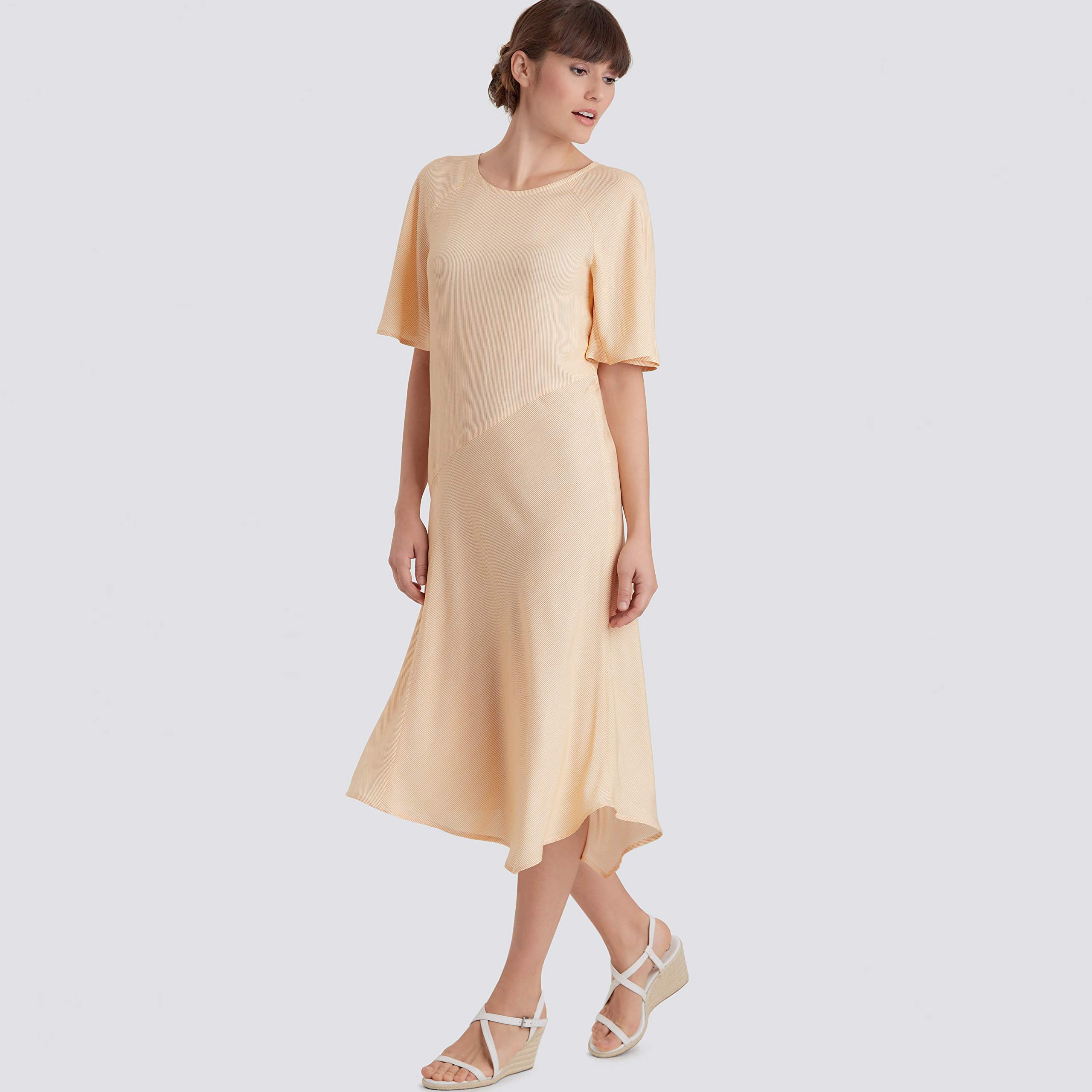 Simplicity SS9099U5 S9099-Cartamodello per Abito da Donna, con Lunghezze, Maniche e Varianti di Tessuto, Vario, U5 (16-18-20-22-24)