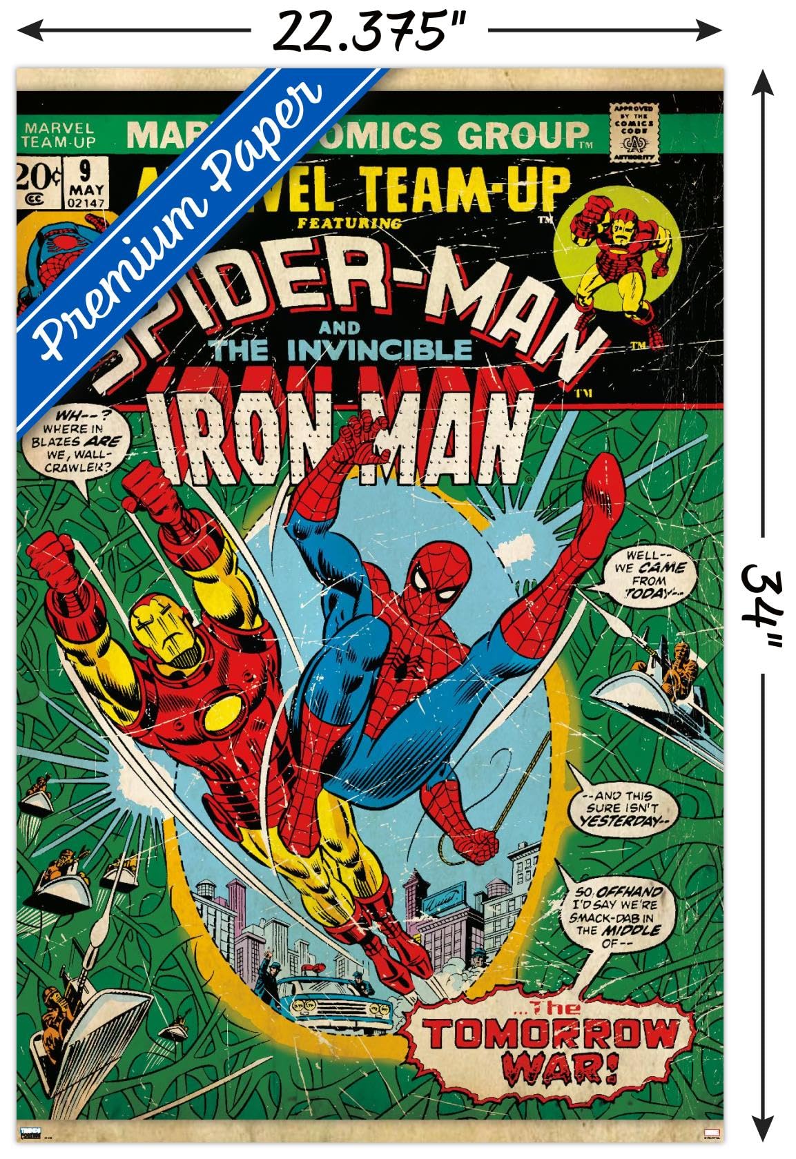マーベル　スパイダーマン　アイアンマン　ポスター　アメリカン 額縁付き Amazon.co.jp: マーベルコミックススパイダーマン - アイアン