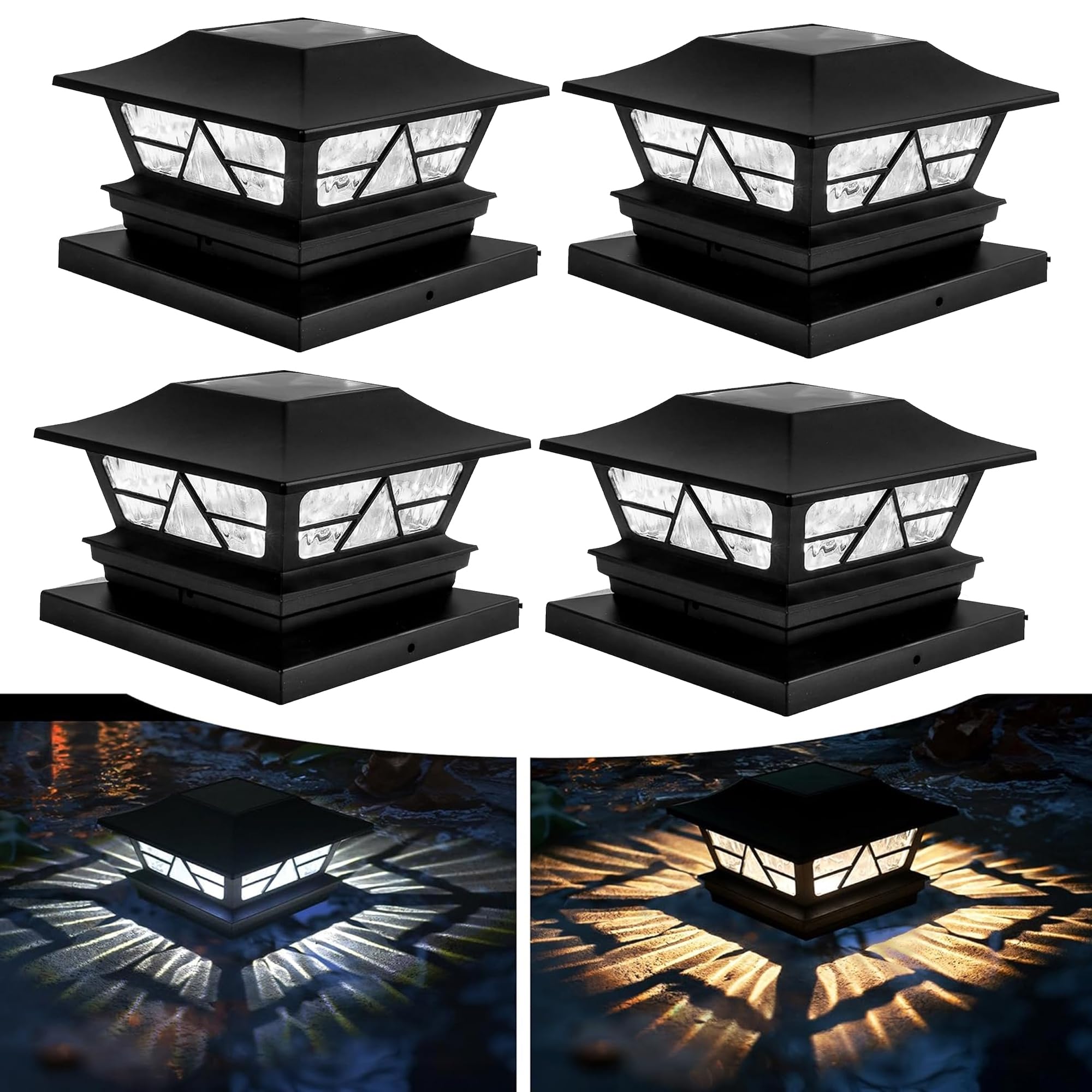 TW SHINE Solar Post Cap Lights