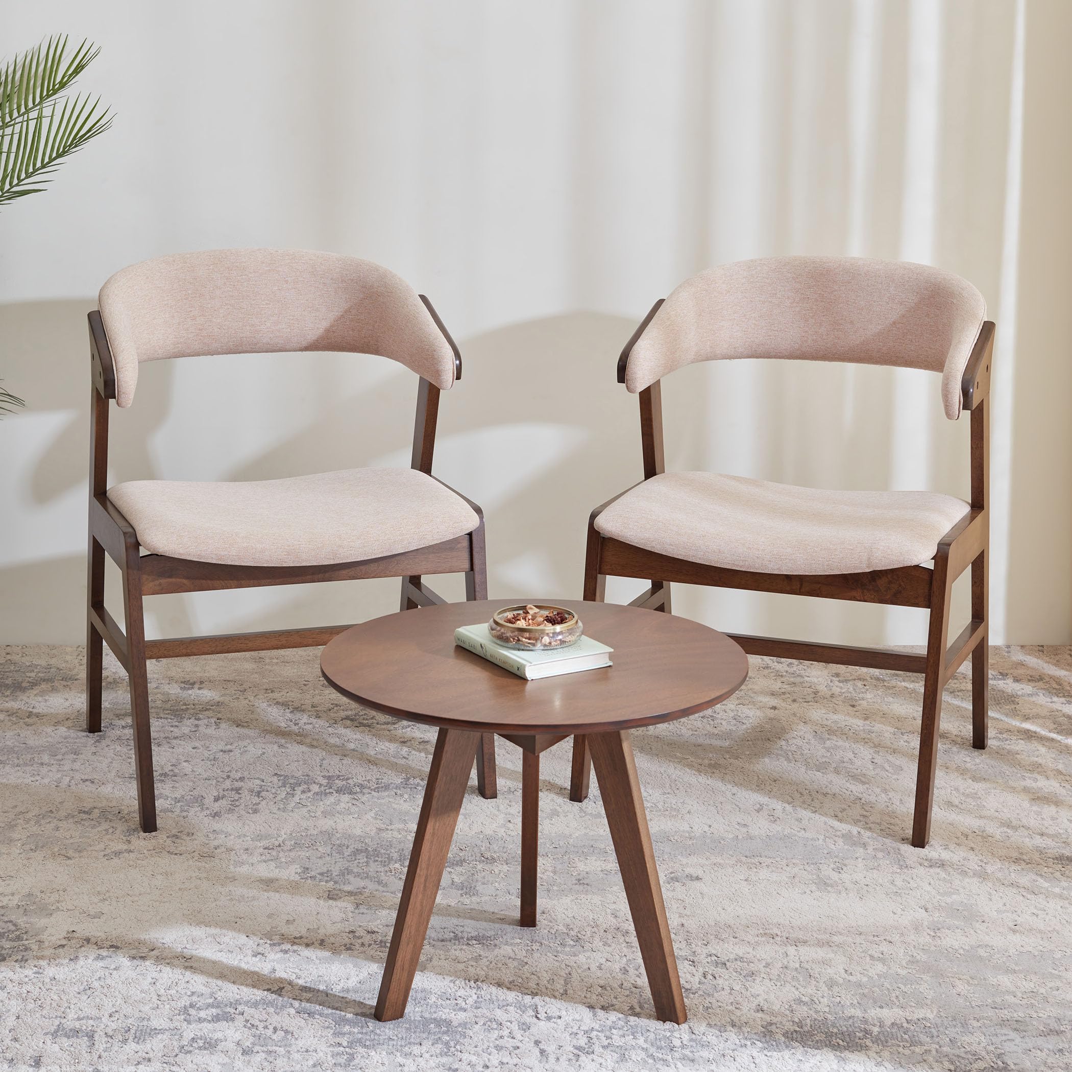 Home Centre Axis Solid Wood 2-Seater Tea Set - Brown-picture-12
