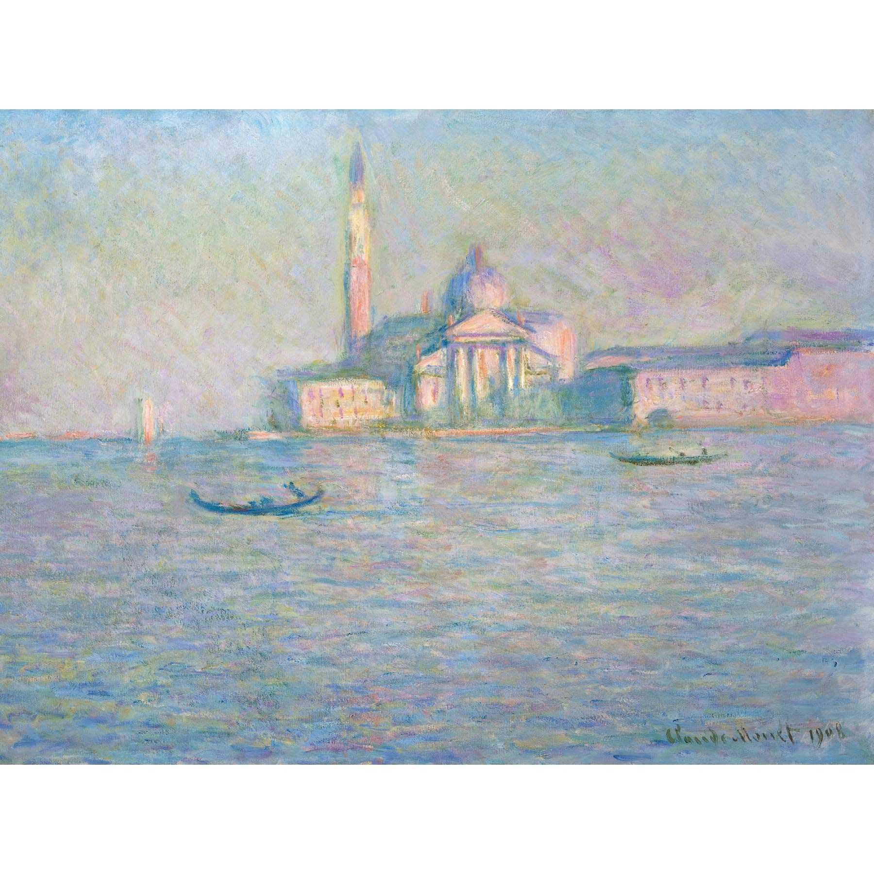 Monet Claude The Church San Giorgio Maggiore Venice Extra Large Wall Art Print Premium Canvas Mural