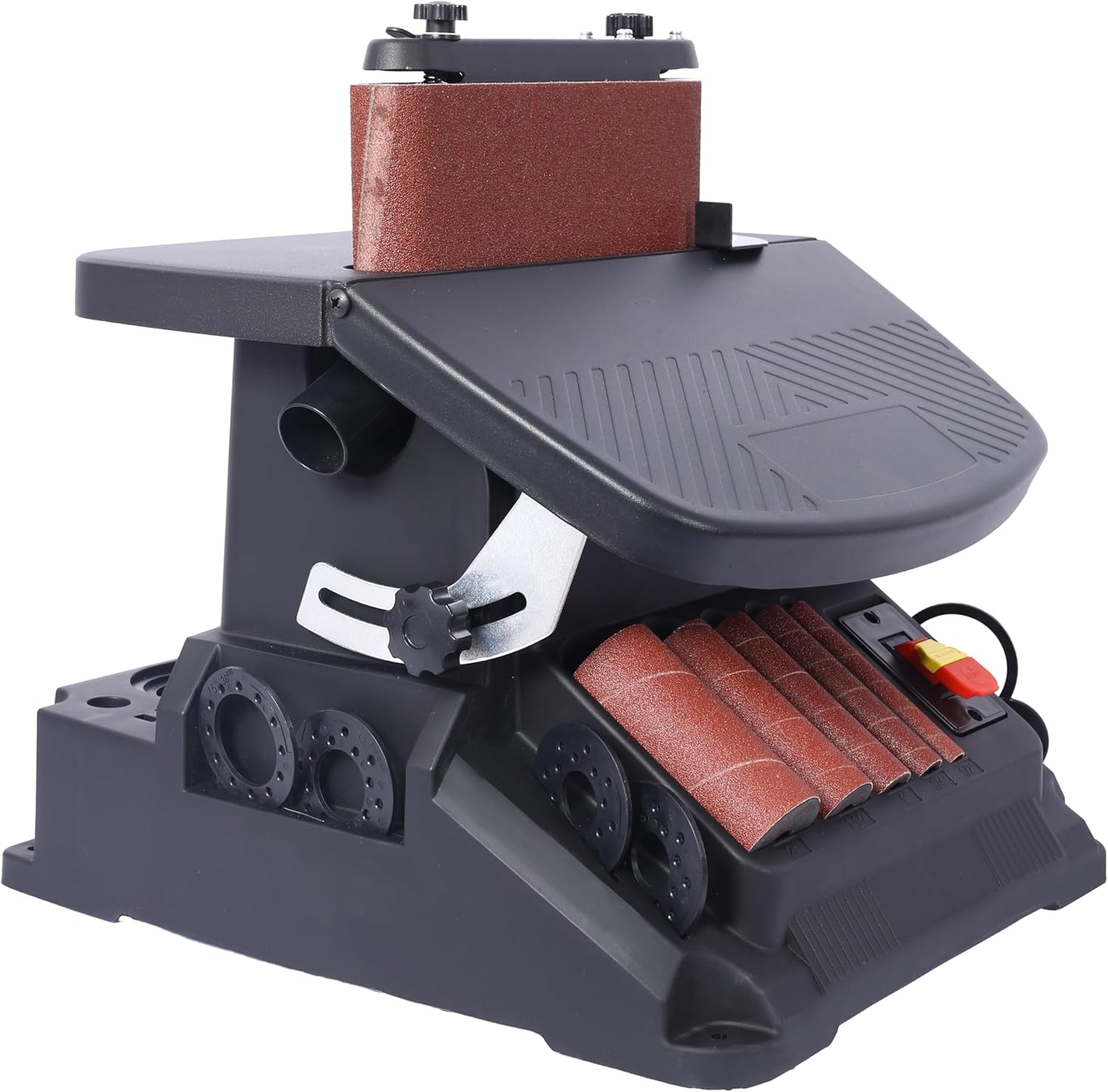 LuckyNote Vertical Oscillating Spindle Sander & Belt Sander, 2 IN 1 Combination Woodworking Machine with a 500W motor