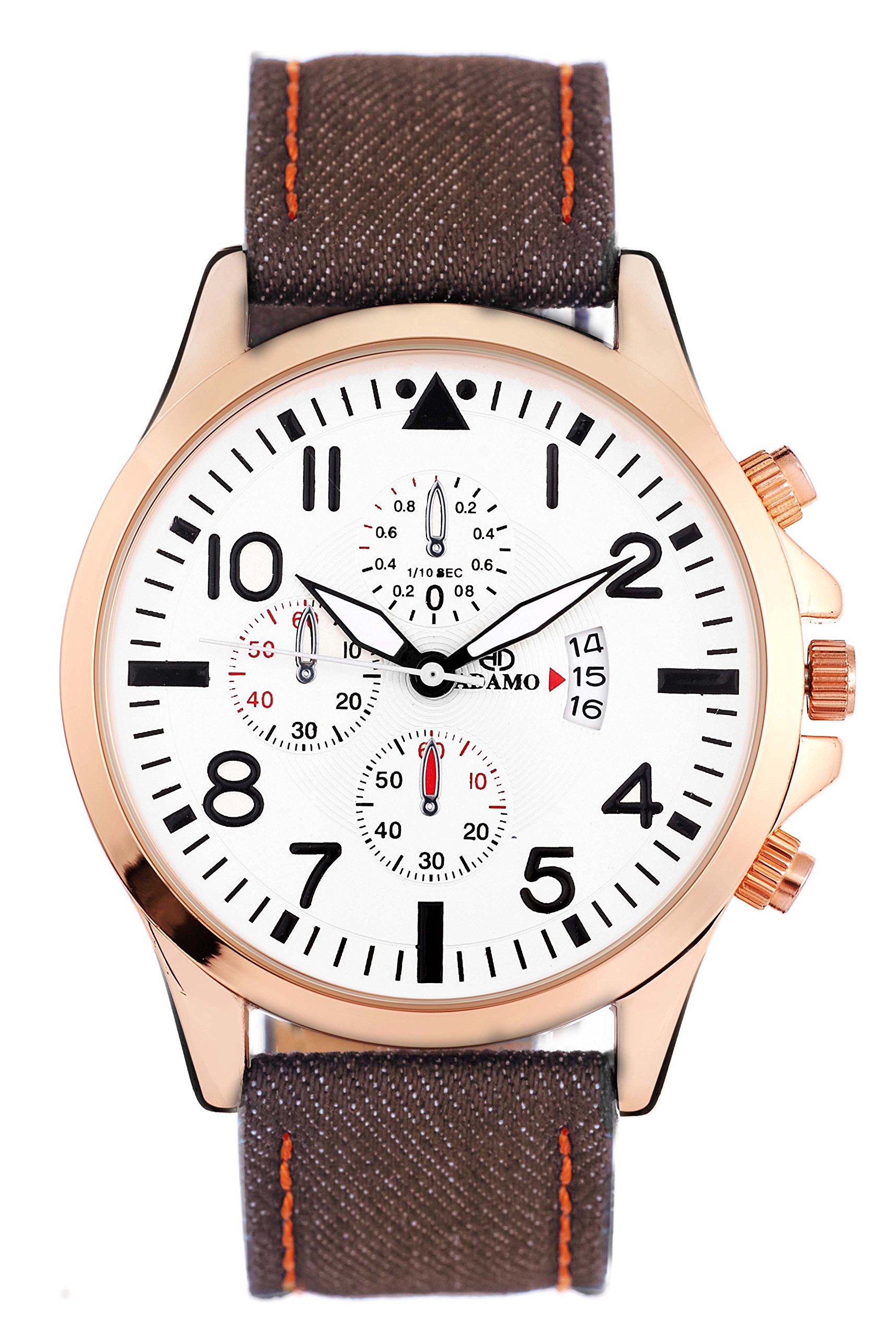 ADAMO Invictus White Dial Mens & Boys Watch A302BR01 (B01M09ZCIZ) Amazon Price History, Amazon Price Tracker