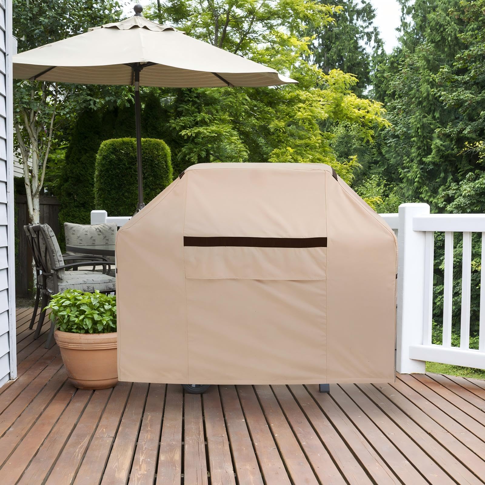 Große Grillabdeckung 82 Zoll 600D Wasserdicht Outdoor Oversize Grill Smoker Grill Abdeckung