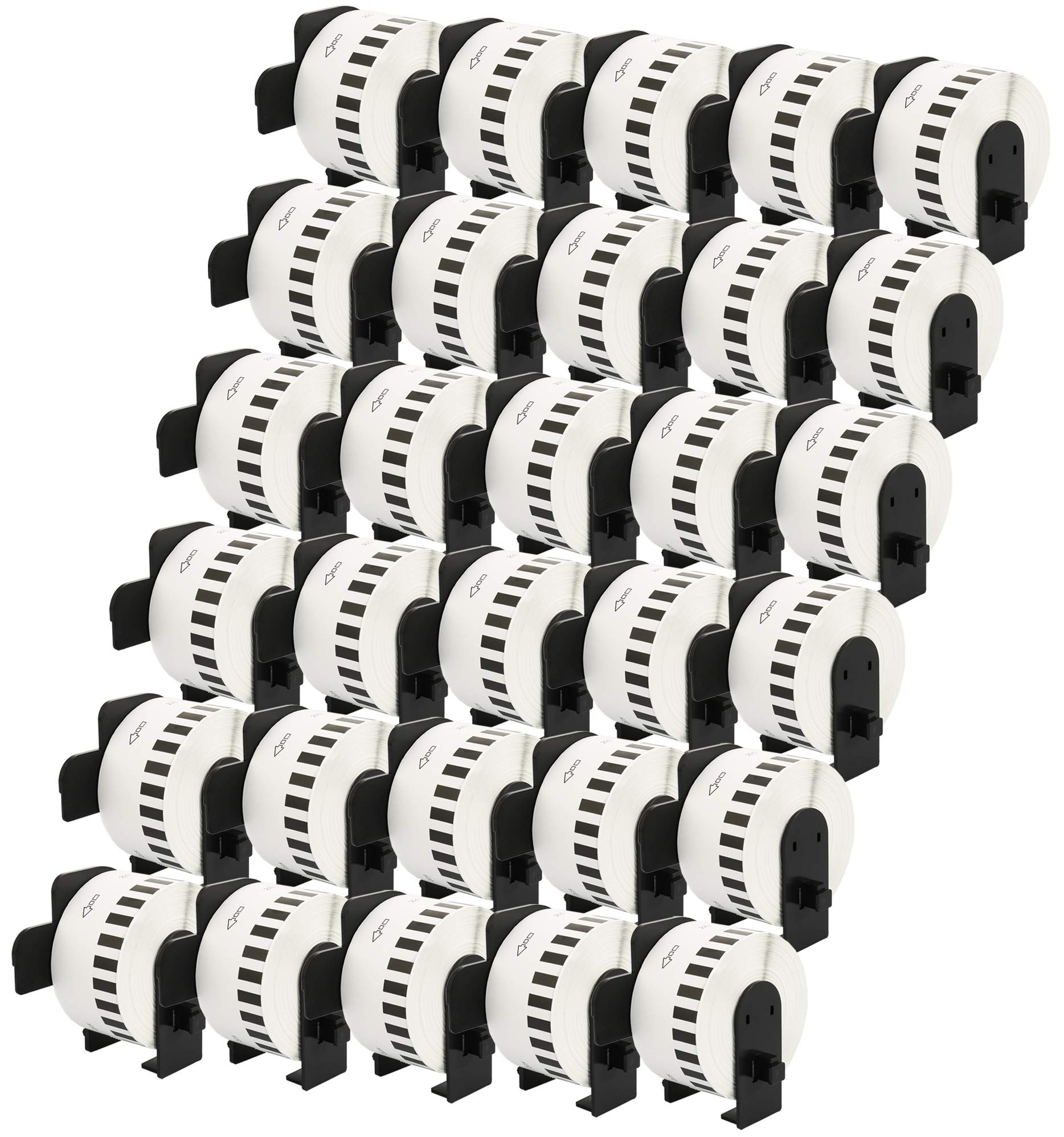Rouleaux DK22225 DK-22225 38mm x 30.48m Papier Étiquettes continues pour Brother P-Touch QL-500 QL-550 QL-570 QL-700 QL-800 QL-810W QL-820NWB QL-1050 QL-1100