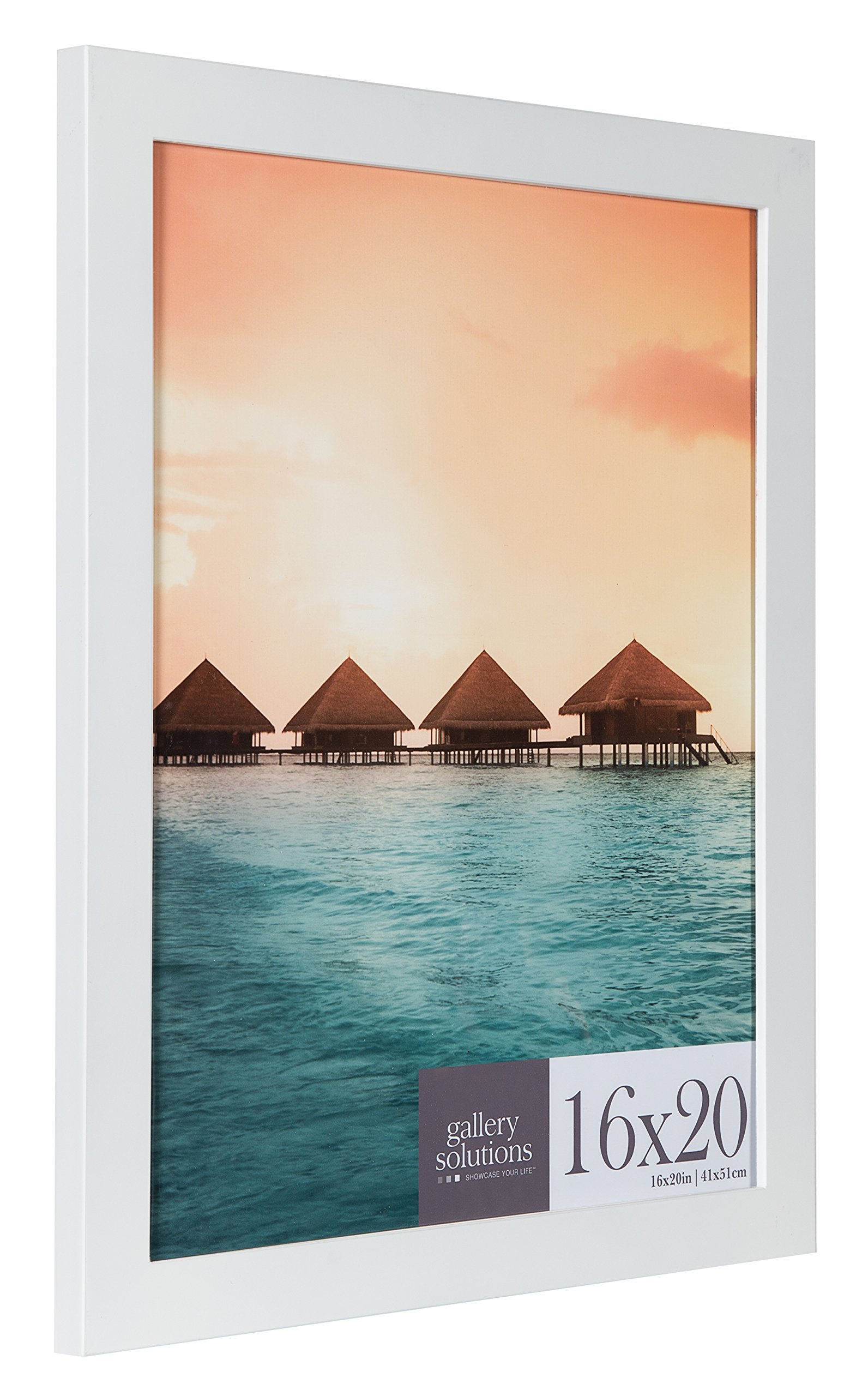 Gallery Solutions 16x20 White Flat Large Wall Frame