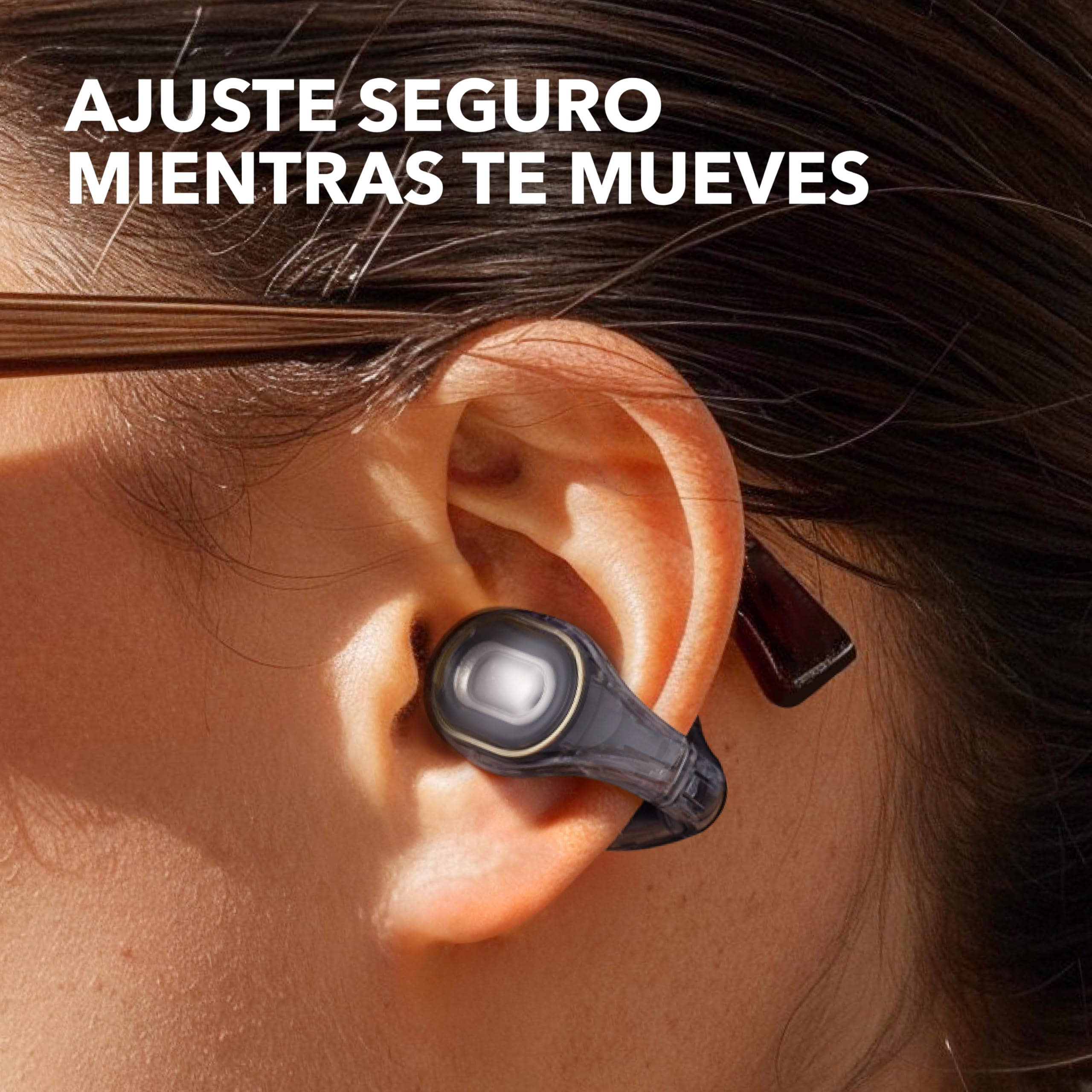 Soundcore C30i Auriculares Abiertos Bluetooth Clip, 30 h, IPX4 | Ligeros y cómodos, ajuste estable, carcasa firme, agarres fijables y grandes transductores
