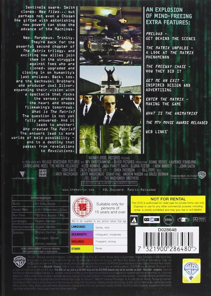 Amazon.com: The Matrix Reloaded : Keanu Reeves, Laurence